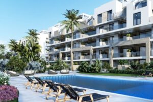 Area Beach III, 3 soveroms leiligheter i flott kompleks i El Raso, Guardamar